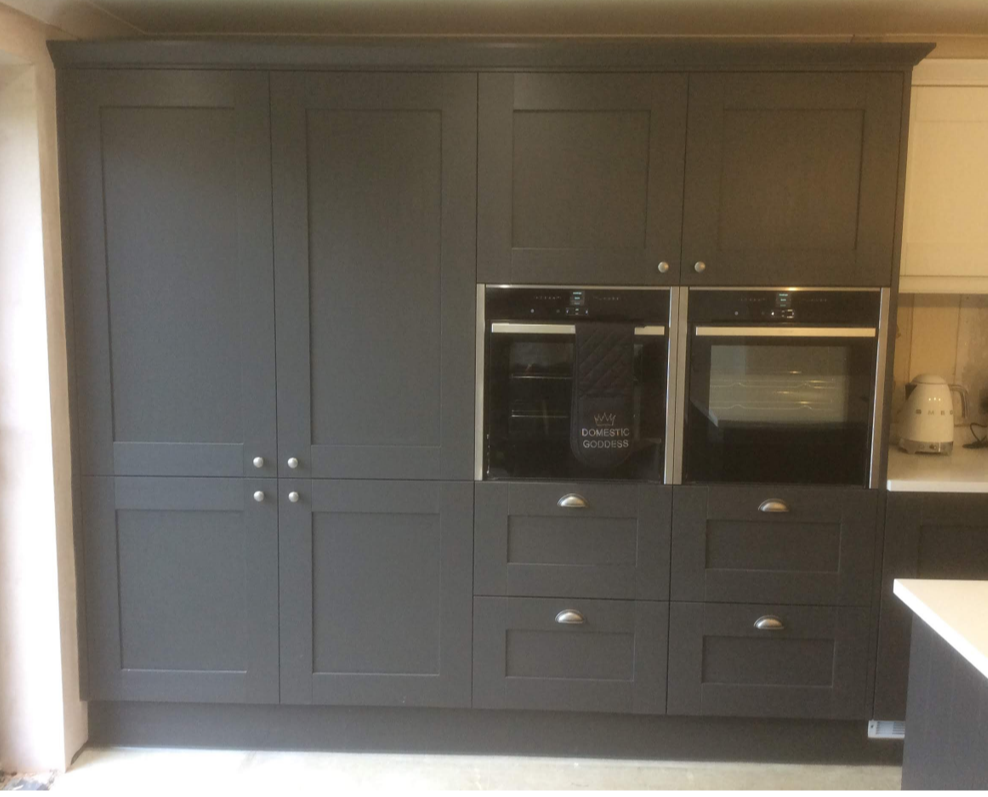 Dark grey kitchen