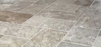 Stone floor tiles